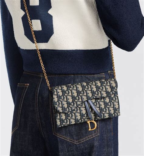 dior small wallet on chain|dior saddle wallet with chain.